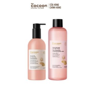 [MUA 1 TẶNG 1]Combo Cocoon Sen Hậu Giang- Sữa Rửa Mặt & Nước Sen Dịu Nhẹ Cho Da Nhạy Cảm